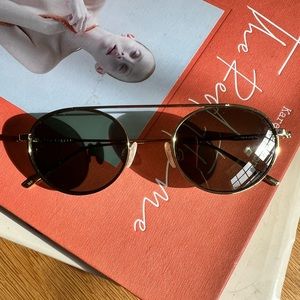 Warby Parker Corwin Gold Tortoise Sunglasses